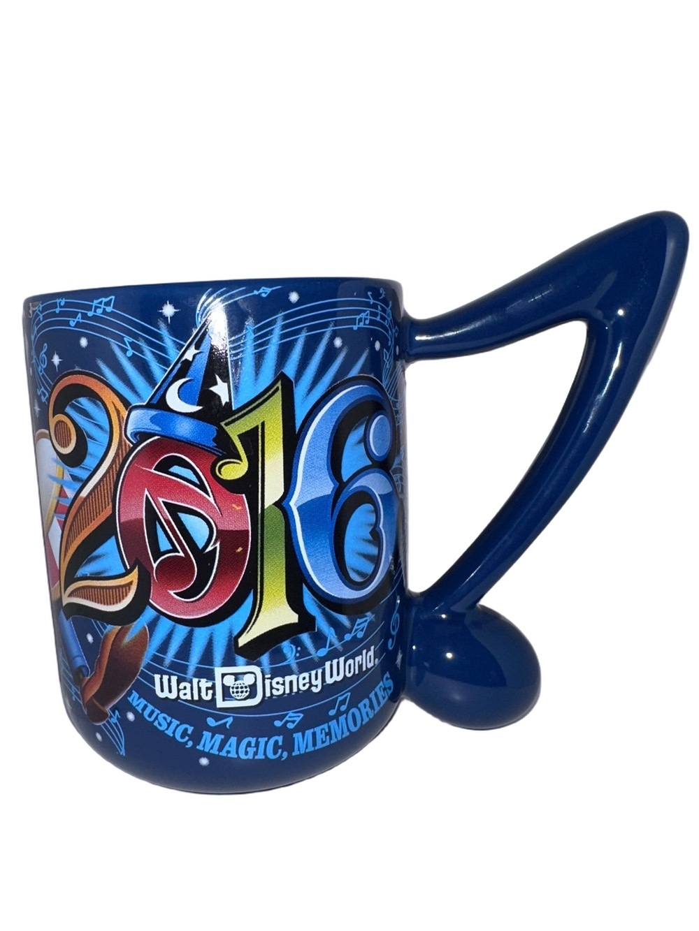 Disney Parks Blue 2016 Music Magic Memories Mug